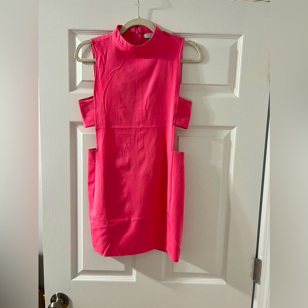 Hot Pink, Mini Dress, Cutout, New